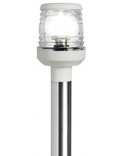 AstaClassic 360°  60 cm inox con fanale plastica bianca